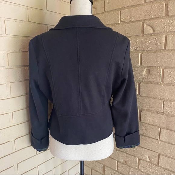 Priorities Women's Black Military Band Jacket Blazer Gold Buttons Stretch Sz 10 - Picture 4 of 7